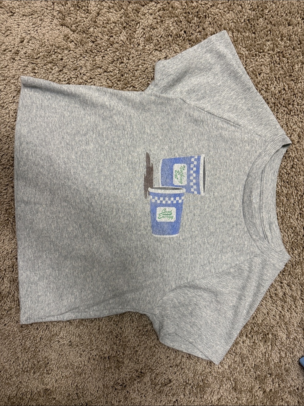 aerie “nothing but good energy” baby tee